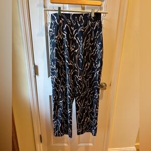 Athleta Blue and Pink Patterned Pants